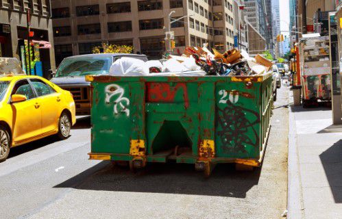 Dumpster on the street