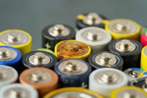 Old batteries for landfill